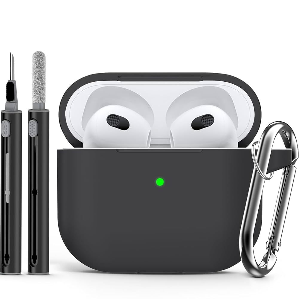 Apple - AirPods case、Earpods Amazon.com: Apple AirPods 3rd Gen Case Cover with Cleaner